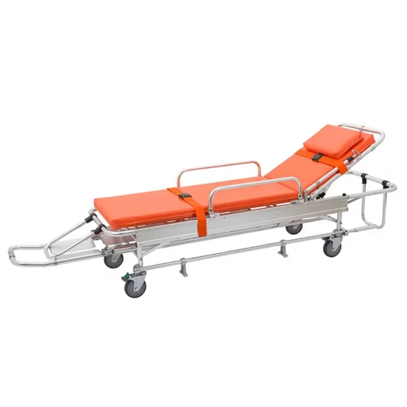 Thick-Wall Aluminum Ambulance Stretcher with Opening Ends Lightweight & Sterilizable for Sports Injury & Patient Transfer
