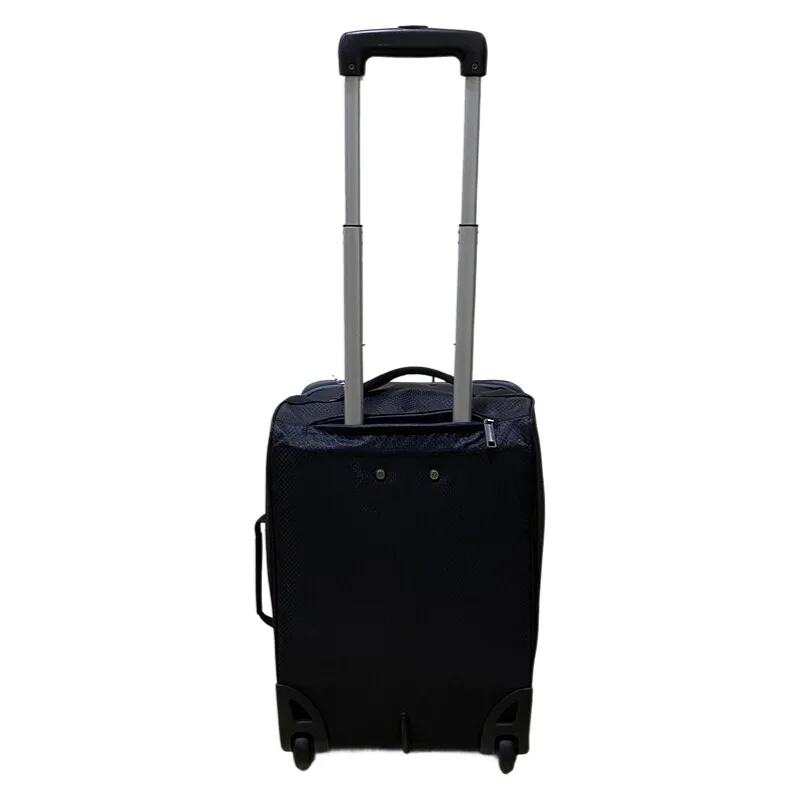 20 Inch Carry On Luggage, Foldable Lightweight Suitcase with Wheels & Telescopic Handle, Water-Resistant Oxford Travel Bag