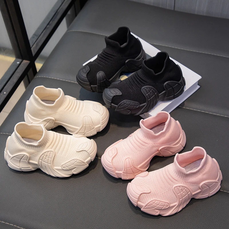 

Новинка 2023 года, детская обувь для девочек на толстой подошве, высокие топы на мягкой подошве, весенне-осенняя спортивная обувь для мальчиков