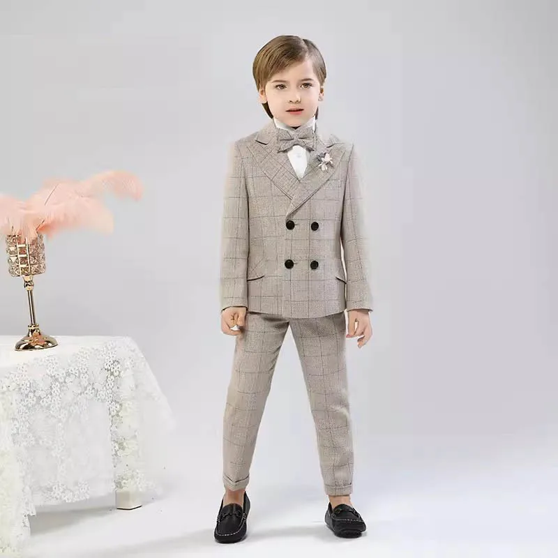 Children Elegant Party Photography Suit Boys Noble Ceremony Costume Kids Birthday Wedding Piano Dress Performance Costume