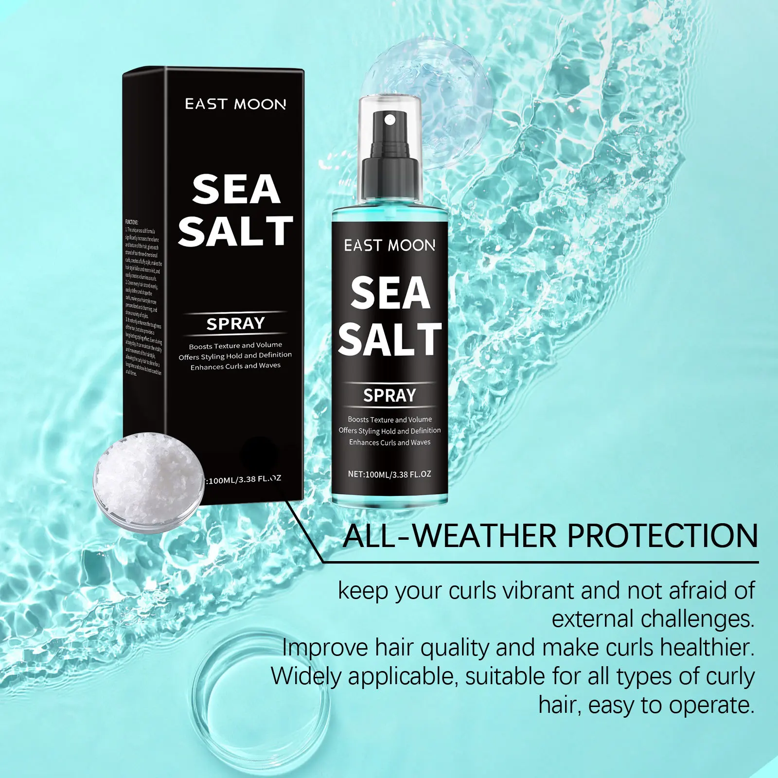 Sea Salt Hair Shaping Spray Improve Quality Eliminate Frizz Long Term Shaping Control Oils Volumize Hair Lasting Styling Sprays
