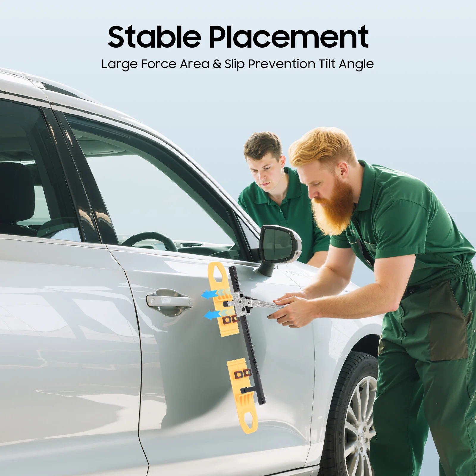 

Modern Sheet Metal Puller Dent Removal Tool, Yellow Manual Car Dent Repairing Tool, for Repairing Car Dents and Door Dings