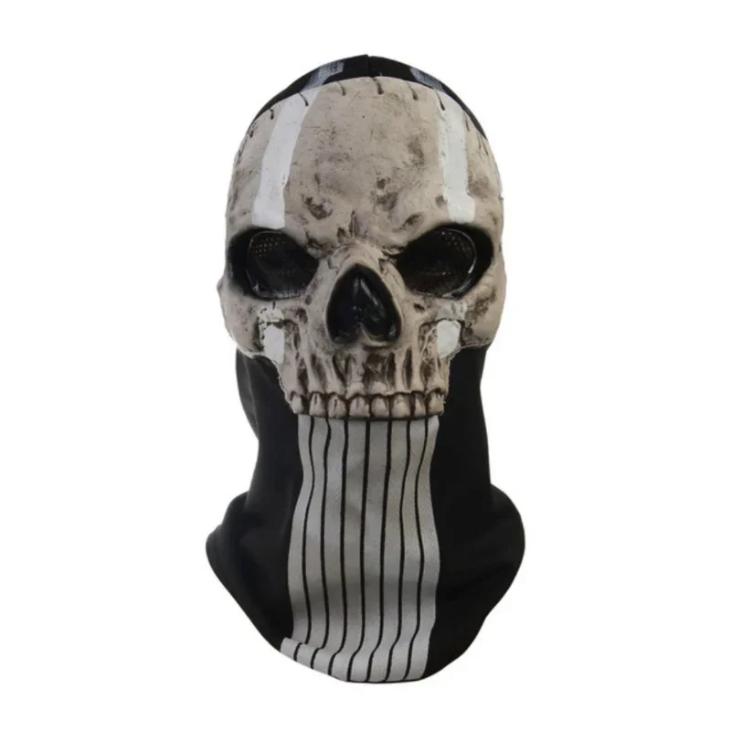 2025 New Game Call of Duty MW2 Unisex Horror Ghost Skull Cosplay Mask Ghost Latex Headgear Helmet Perform Halloween Party  q2w3r