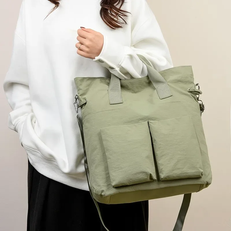 

Zipper Fashion Nylon Shoulder Bags Sewing Thread 2026 New Commute Large Capacity Classic Style Women's Crossbody Bags