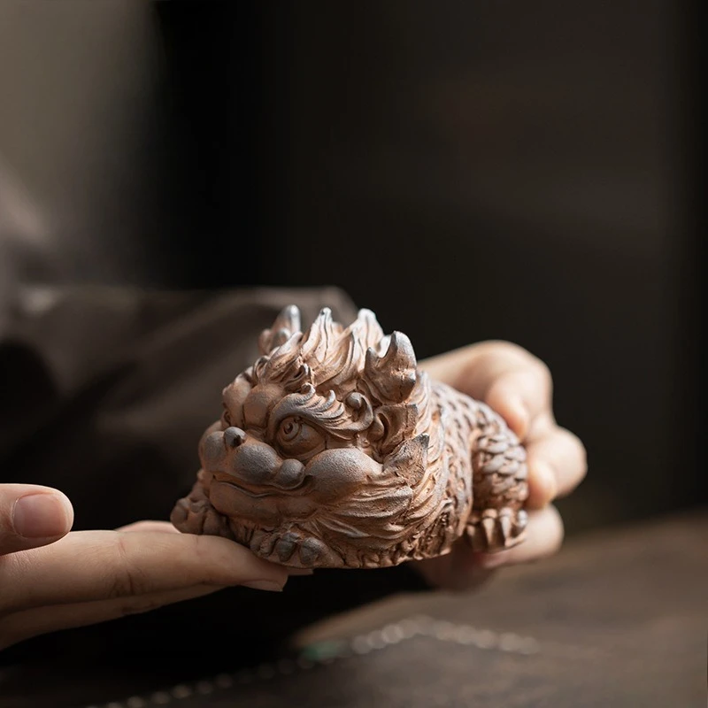 

Old Rock Mud Kylin Tea Pet Living Room Tea Table Decoration Tea Ceremony Accessories Tea Tray Decoration Kungfu Tea Ceremony