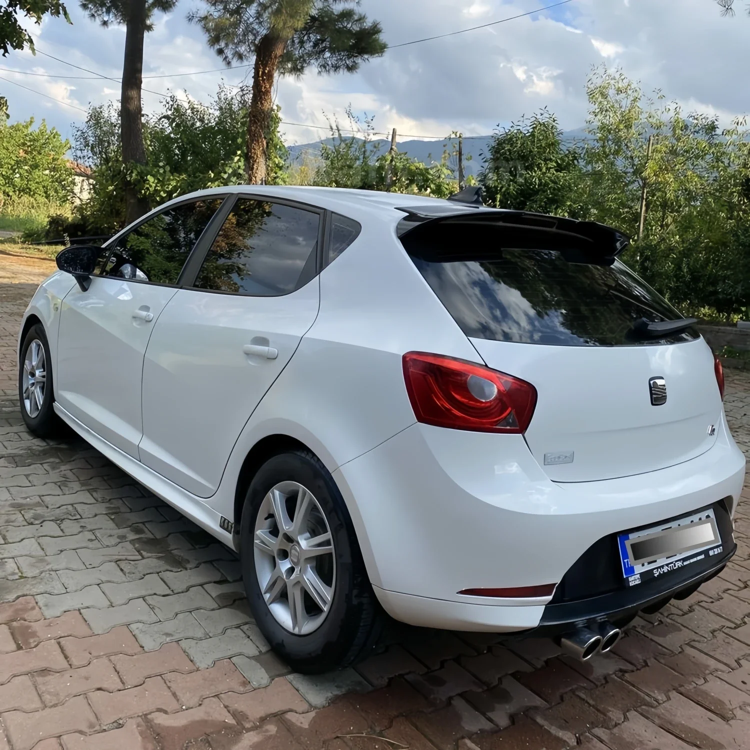 Gloss Black Car Rear Roof Spoiler Wings For Seat Ibiza MK4 6J 5-Door TSI TDI FR Hatchback 2008-2017 Tuning Spoiler Wings Bodykit