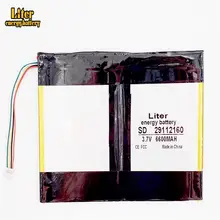 5 Thread Tablet Battery 6600mAh 3.7V #4