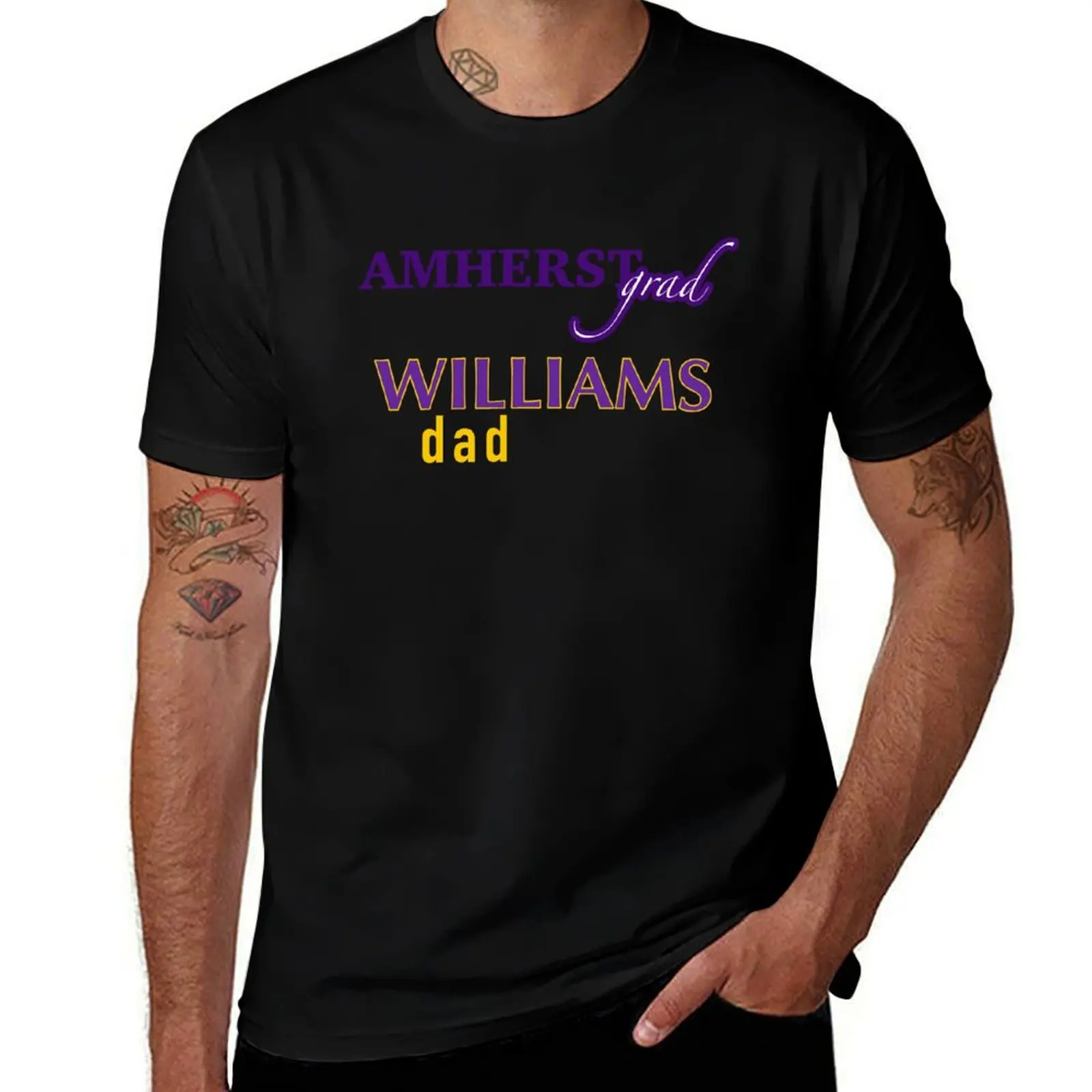 Amherst Grad, Williams Dad T-Shirt Basic Casual Short Sleeve Cotton Shirt