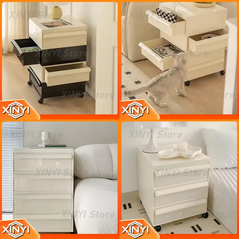 For Trendy Storage Night Table Bedroom Minimalist Drawer Luxury Nightstand Simple Nordic Comodini Camera Da Letto Home