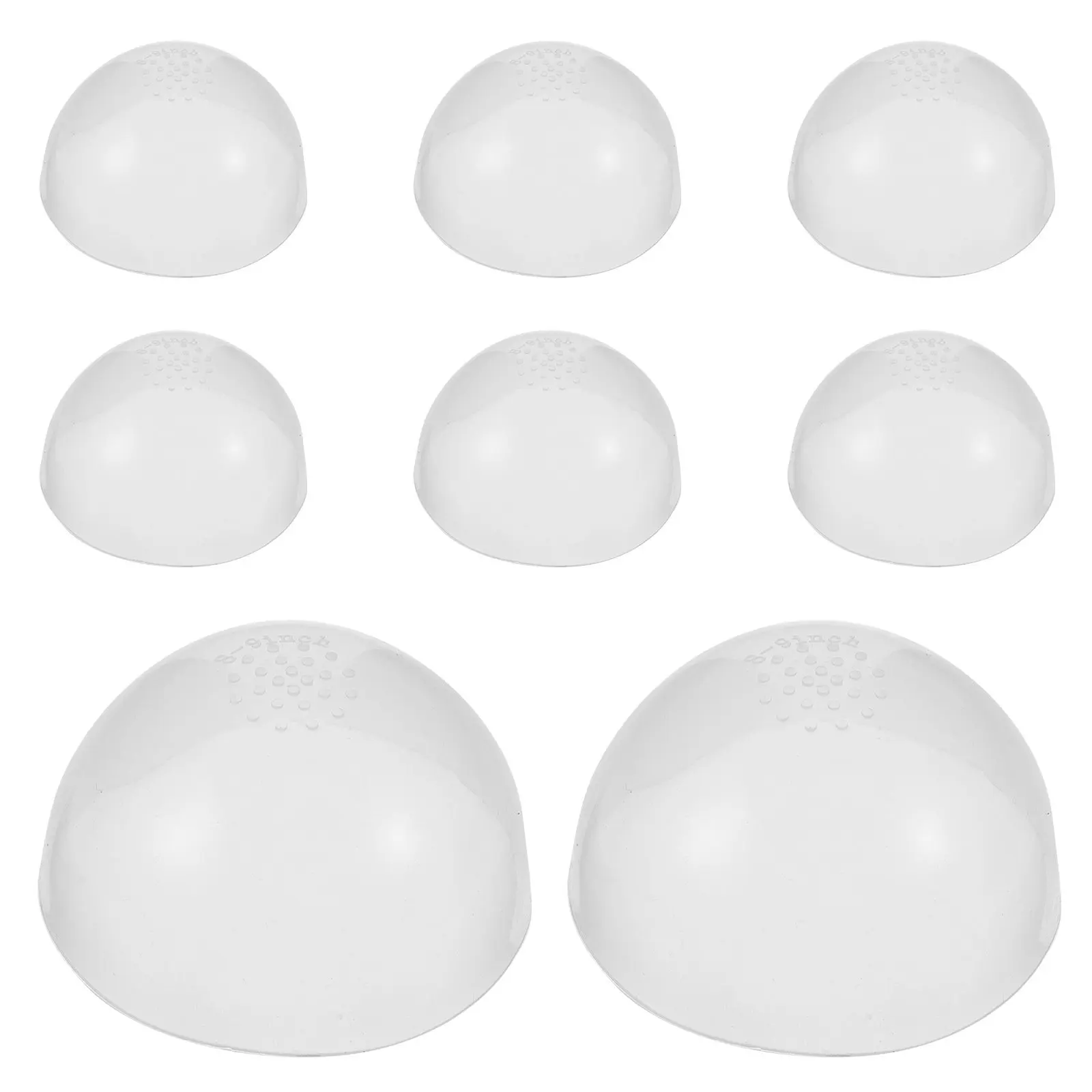 8Pcs Silicone Cap for Anti-Slip Head Protector 20-21.5cm Elastic Hair Cover for Styling Display Headgear