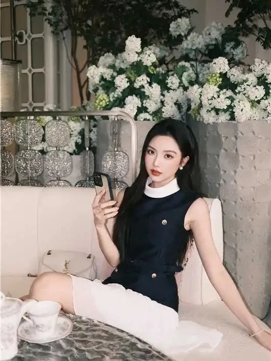 Ele Satin Women's Dr Ele Aosphere Name Lady Sle Early Autumn New Arrival ort Pure Color A-Line Skirt Long Zi...