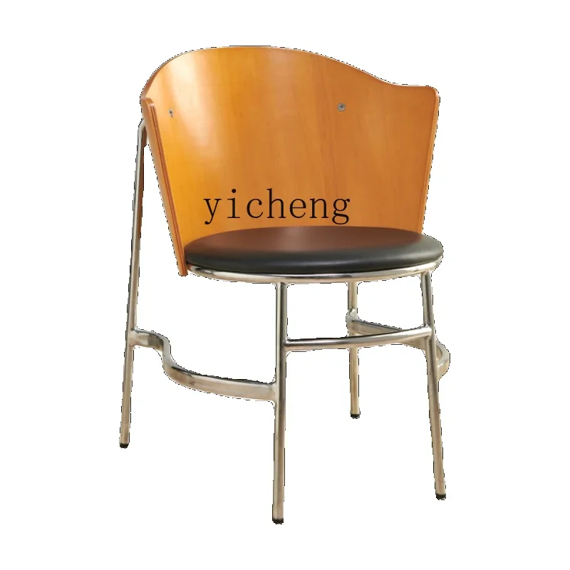 

Nordic Antique Furniture Designer Leather Steel Tube Simple B & B Ghost Chair