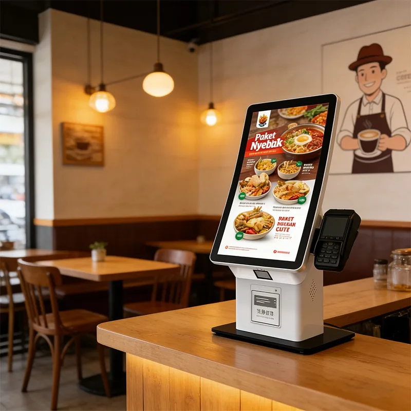 Self Service Touch Kiosk Windows  Interactive Screen POS Payment Card Self Checkout Display Elevator Education Airport