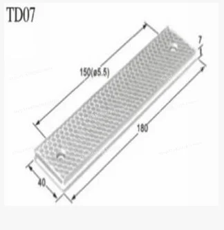 Reflector 180*40 photoelectric switch baffle board TD-07 photoelectric sensor switch reflector