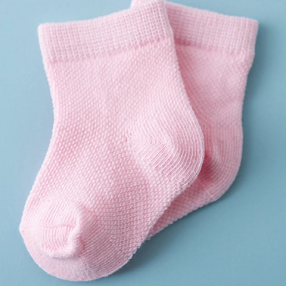 4Pairs Infant Mittens Socks Gloves Comfortable Elastic Non Sweat Absorbing Deodorizing Warm Protectors