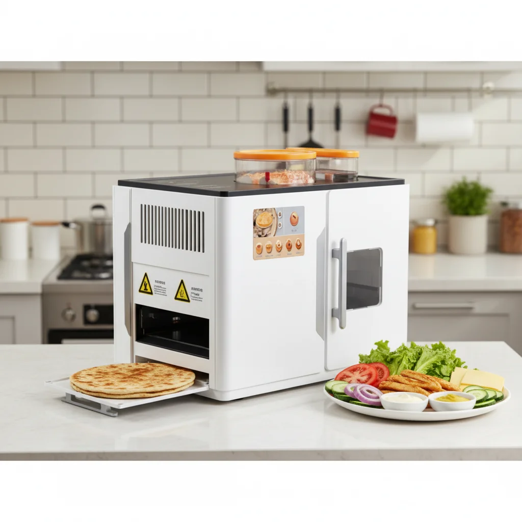Household Robot Electric Flatbread Maker Pancake Maker Automatic Maker Pizza Grain Making Machine With Good Quality RM01001