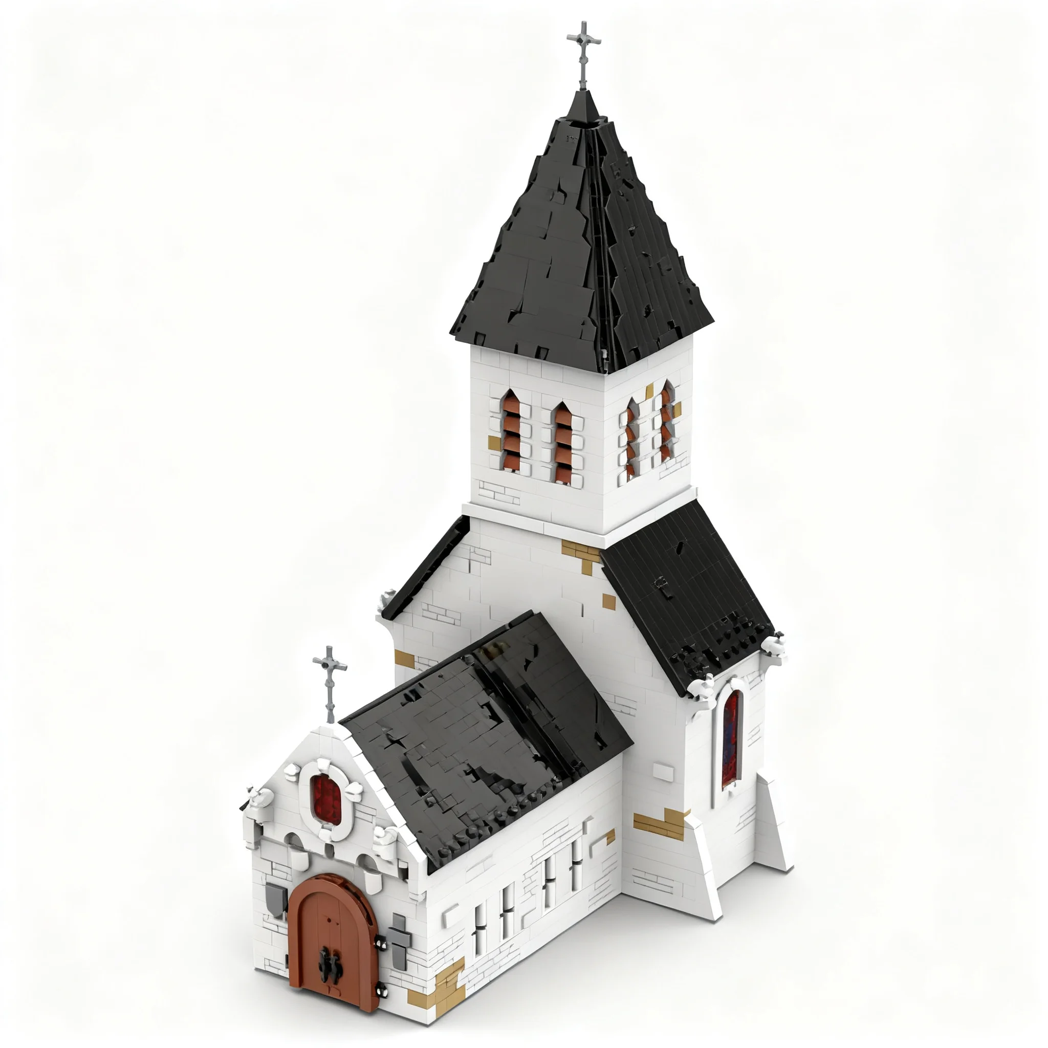 3666pcs MOC The Church The Sacred Light Castle Lion Knights Model Building Blocks Assemble Collection Education Brick Craft