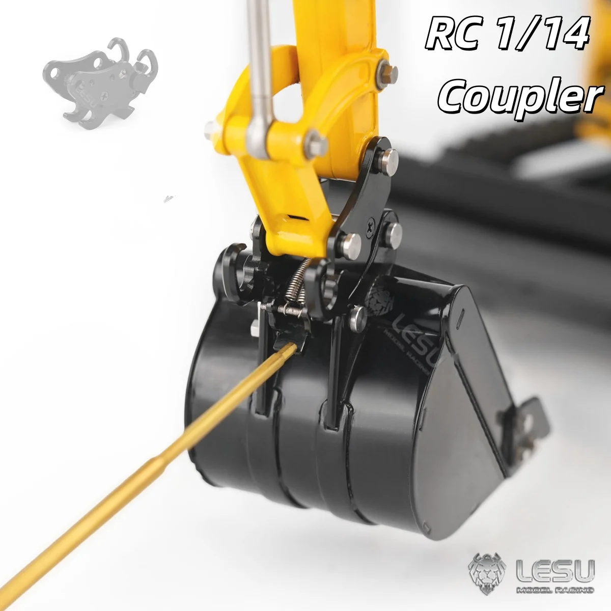 1/14 Metal Manual Quick Release Coupler for LESU Aoue PC30 RC Hydraulic Excavator Mini Digger Upgrade Parts