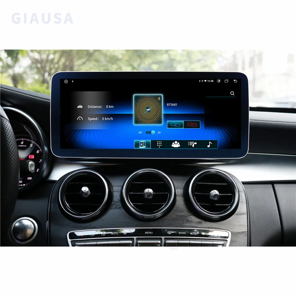 

CarPlay Wireless For Mercedes Benz C Class W205 GLC X253 2019-2023 Radio IPS Screen Android 13 Auto Multimedia Player Navi DSP