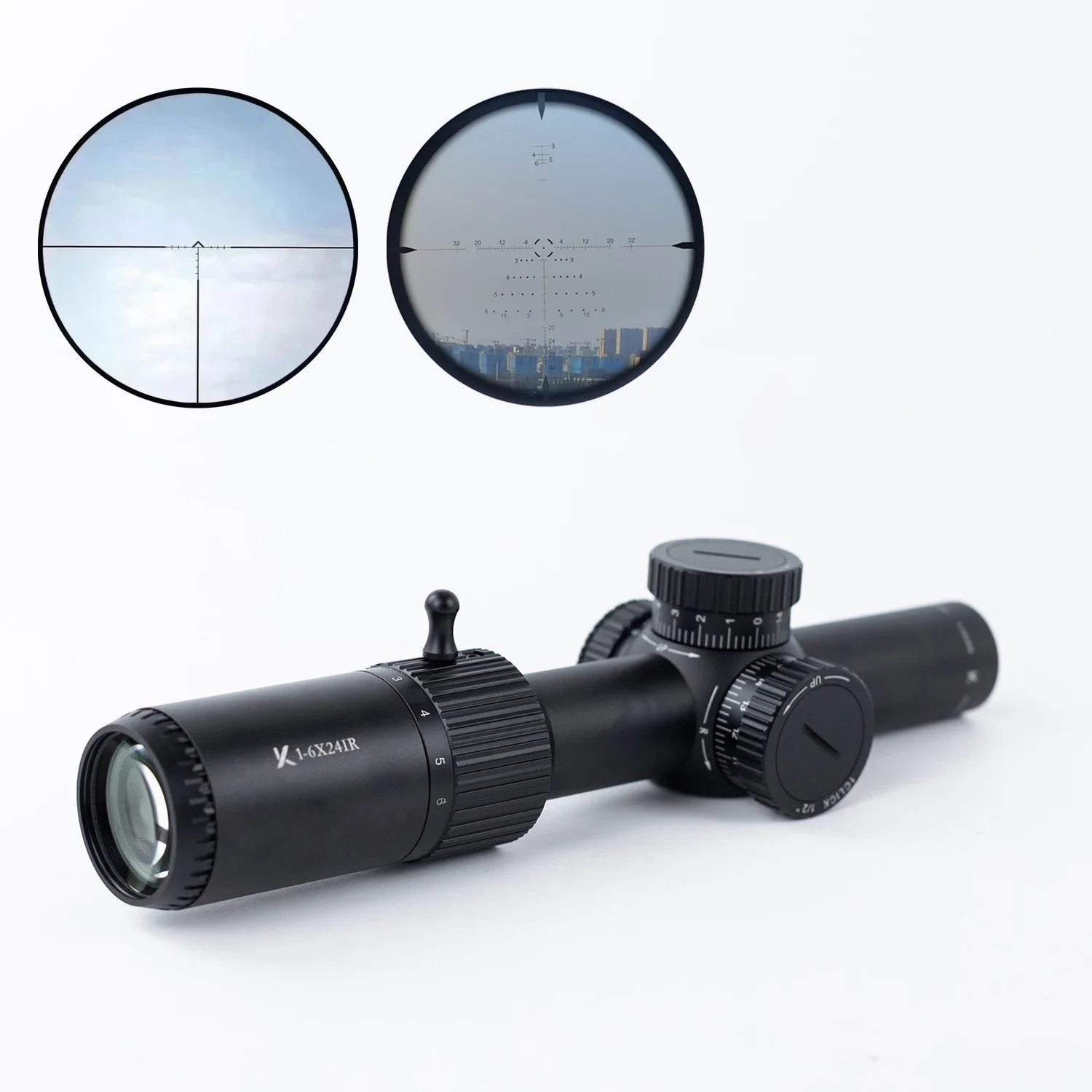 

Tactical KARRINA ED-PRO 1-6x24 IR SFP Riflescope Red Illumination Compact Hunting Rifle Scope Wide Field of View Design