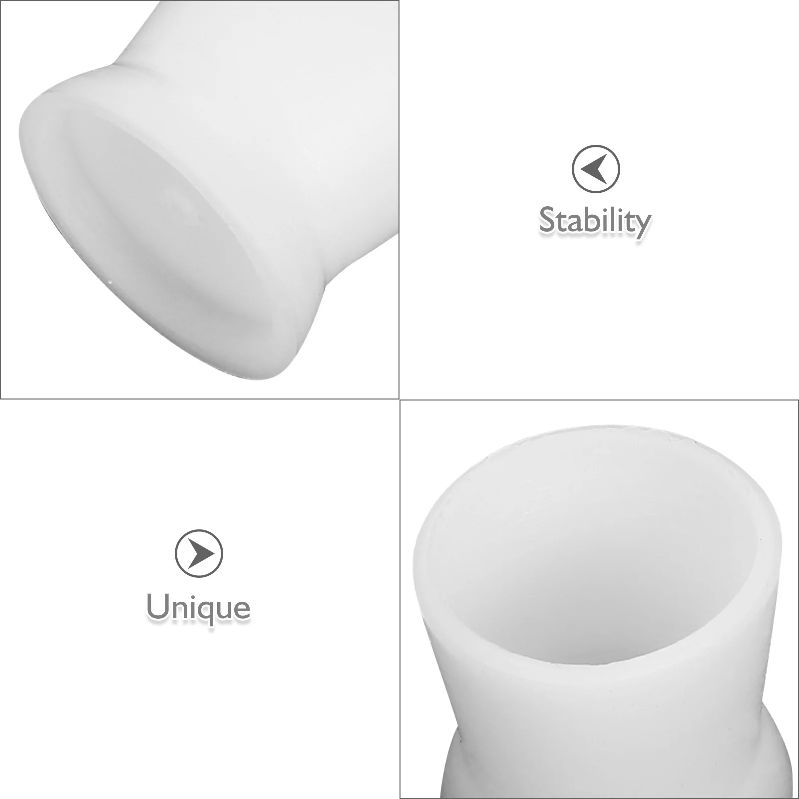 300 قطعة من أكواب حبر الوشم السيليكون حامل الصباغ الأبيض حاويات حبر صغيرة مستقرة لمكياج الوشم Microblading #3