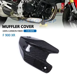 For BMW F900 XR F900XR F 900 R 2020 2021 2022 2023 2024 100% Carbon Fiber Muffler Cover Fairings Motorcycle Accessories