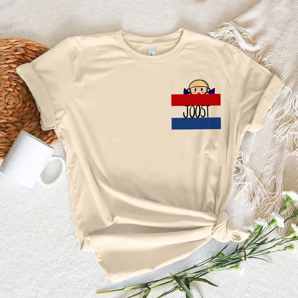 Joost Klein top tees women Y2k graphic Comfortable Retro Psychedelic 80s top tees Retro graphic Gothic Breathable Vintage