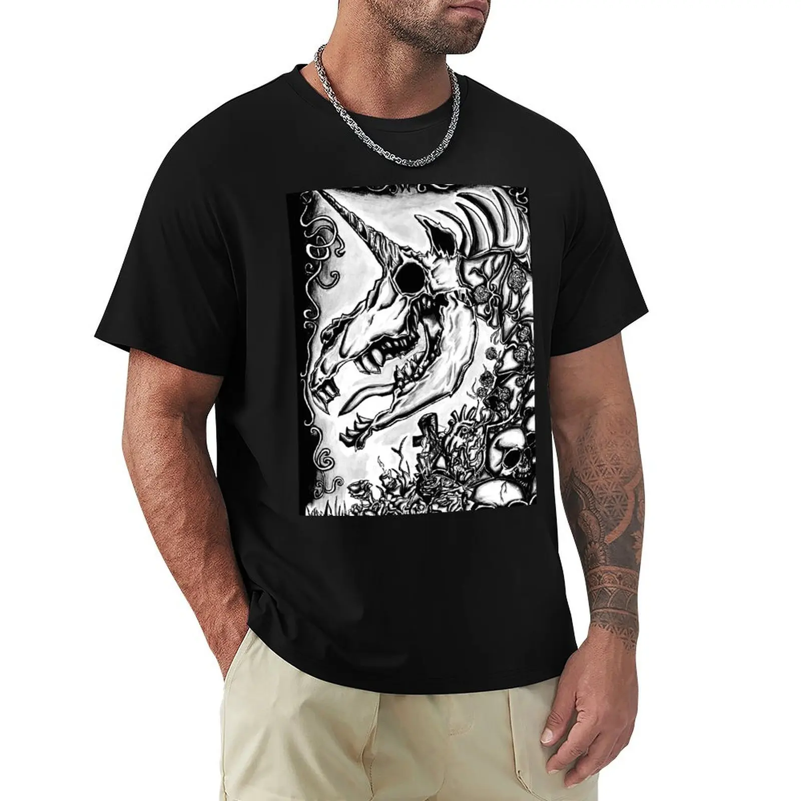 My little Boney, Absurd Art T-Shirt cotton t-shirt plain for man package T-Shirt