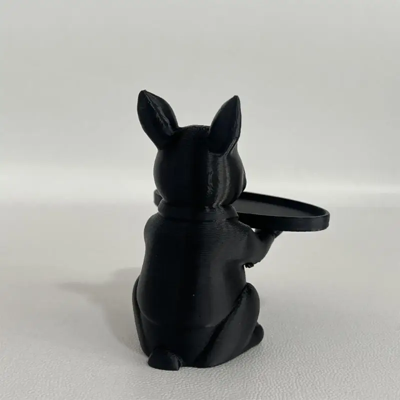 H8WB Lovely Dog Statue Dog Figurines Sculpture Storage Organizers for