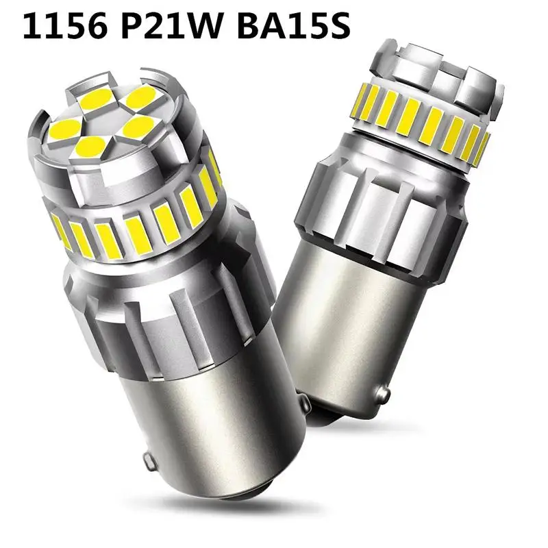 1156 P21W BA15S LED Auto Light Bulb Long Lifespan Low Heat Generation Super Bright 1Pcs for Brake Turn Signal Lamps