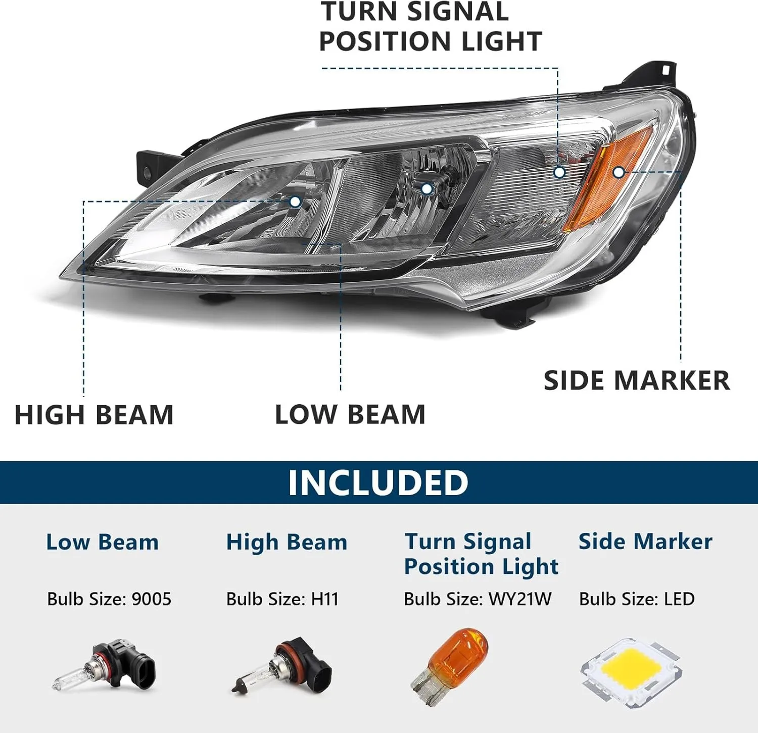 68516023AB 68516023AA Left Side Headlight Halogen Assembly For 2023-2026 Dodge Ram Promaster 1500 2500