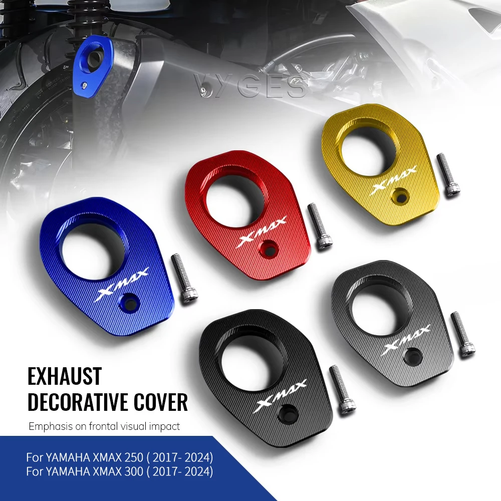 

Motorcycle Accessories Exhaust Heat Dhield Protector Guard Decorative Cover For YAMAHA XMAX 300 X-MAX 250 2017-2024