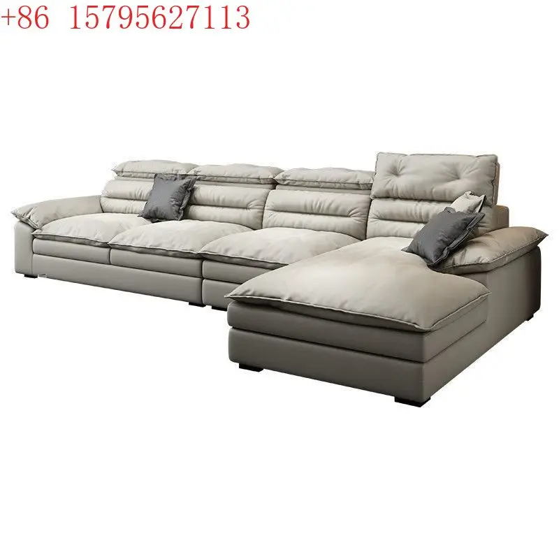 

Fabric sofa modern simple living room small apartment corner princess technology cloth sofa