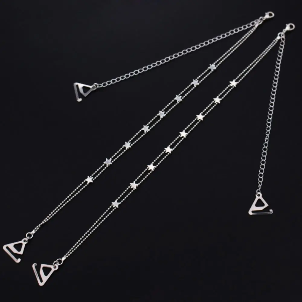 

Metal Women Bras Straps Star/Heart Aniti-slip Underwear Strap Bead Chain Lingerie Accessories Shoulder Straps for Dress