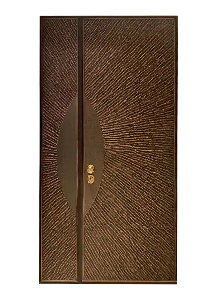 xx-Customized Double-Door Explosion-Proof Cast Aluminum Villa Entrance Door For Residential Projects