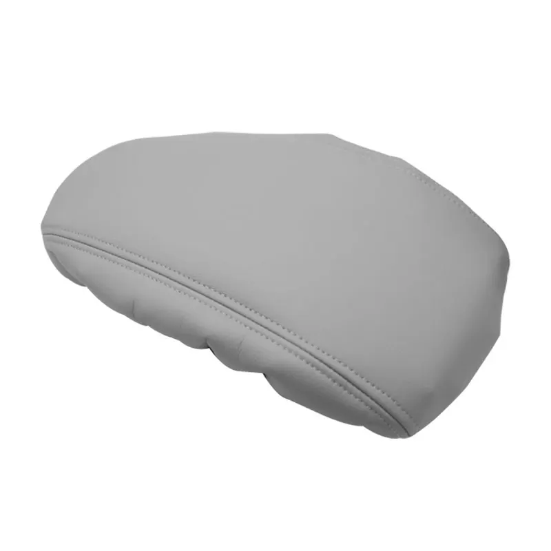 Gray PU Leather with Sponge Armrest Cover For VW Passat B6 2005 2006 2007 2008 2009 Center Control Armrest Box Cover Inner Trim
