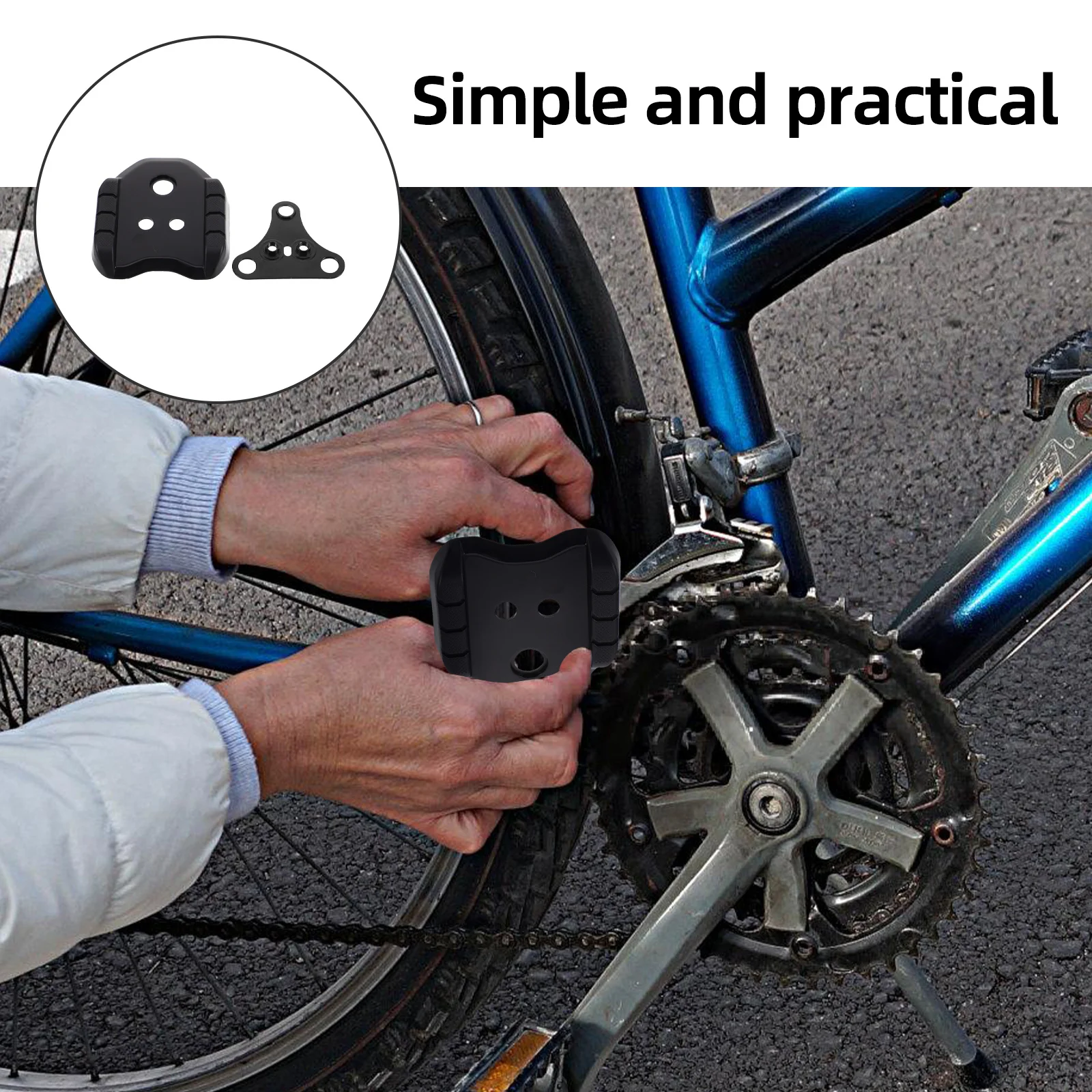 

2Pcs Lock Pedal Adapter for Road Bike Enhancing Riding Efficiency Versatile Cycling Cleat Conversion Accessory