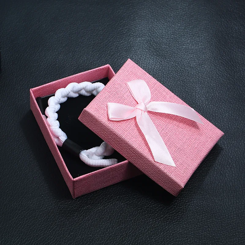 Paper Jewelry Packaging Box Rings Necklaces Storage Organizer Bracelets Earrings Display Holder Wedding Supplies Gifts Wholesale