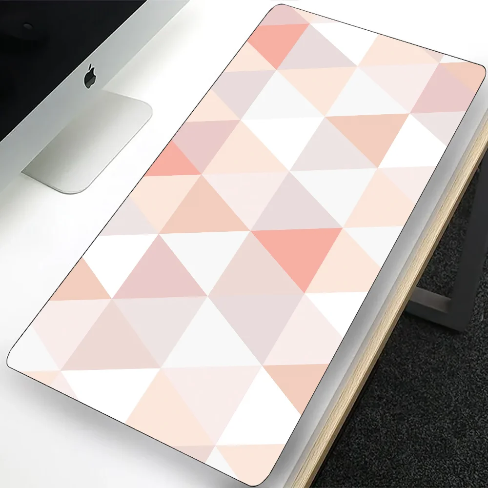 Grand tapis de souris de jeu rose, magnifique design, pour ordinateur portable, bureau, clavier