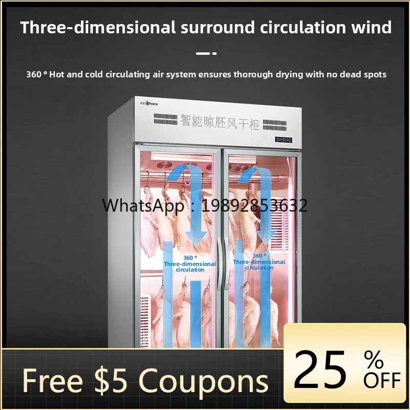 

ZZ Commercial Smart Duck Drying Cabinet for Roasting Goose, Cured Meat, Five-Spice Pork, Dried Duck, Air-Cooled Display