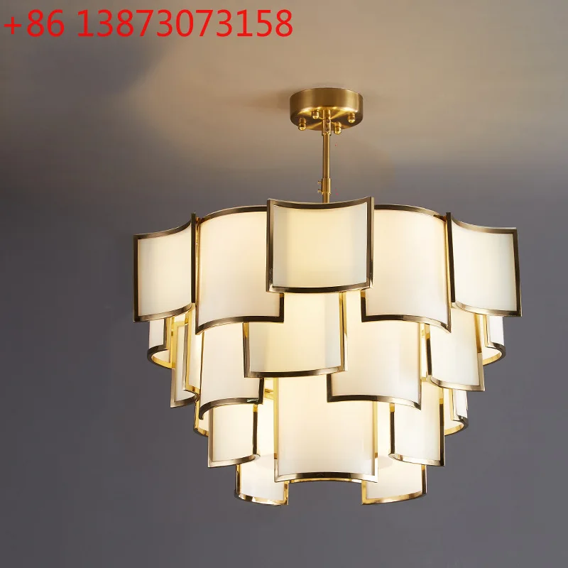 

Новая китайская люстра, свет для гостиной, простой и атмосферный, современный свет, роскошный дом, главная спальня, столовая, свет