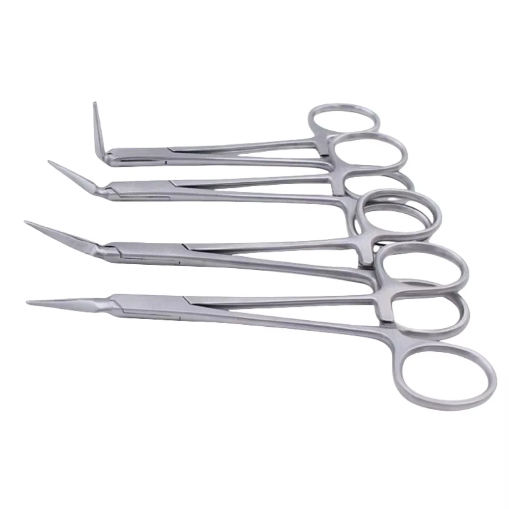 4pcs Dental Endodontic Residual Surgical Scissors Root Forceps Minimally Invasive Tooth Fragment Extraction Tweezer Plier