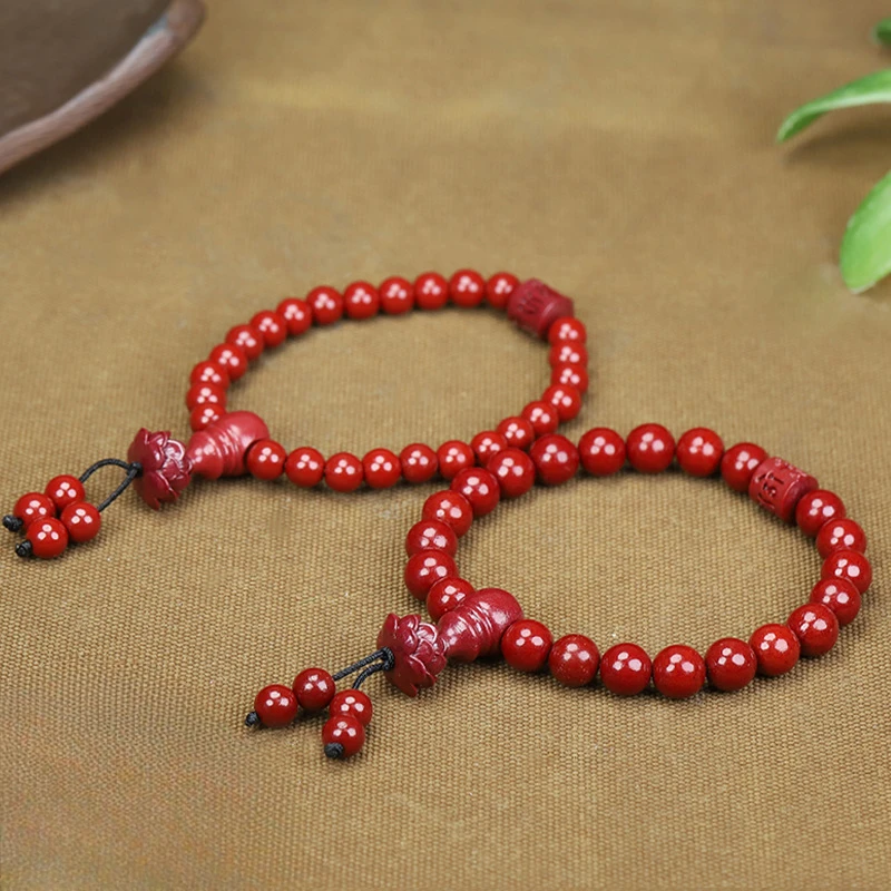 

Vermilion Lotus Beaded Hand Chain Purple Gold Sand Hand Chain