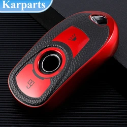 Leather TPU Car Key Cover Bag Case Shell Protector Keychain for Buick Encore Envision Excelle Lacrosse Regal Verano GX GL6