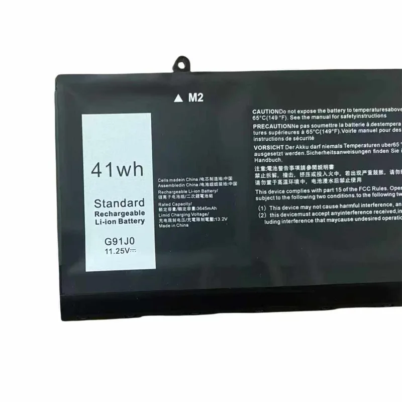 Upgrade New G91J0 V6W33 TN70C Laptop Battery for Dell 3320 3520 3420  P144G Inspiron 13 5310 5315 14 5410 5415 Large Capacity