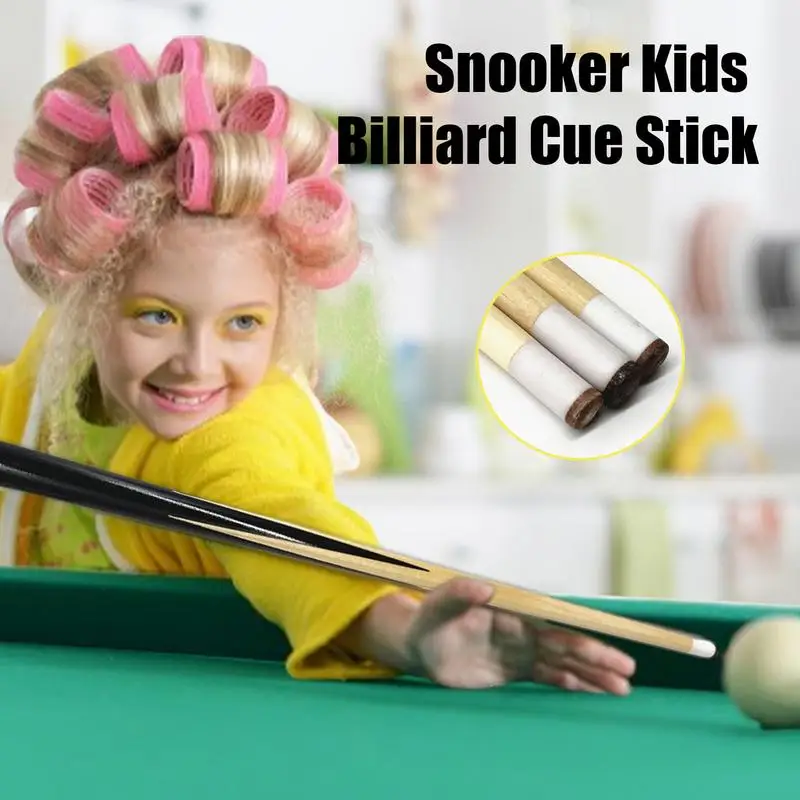 Billiard Stick For Kids 50cm Children Portable Billiard Cue Black Pool Cue For Junior Players Reusable Billiard Cue For Beginner