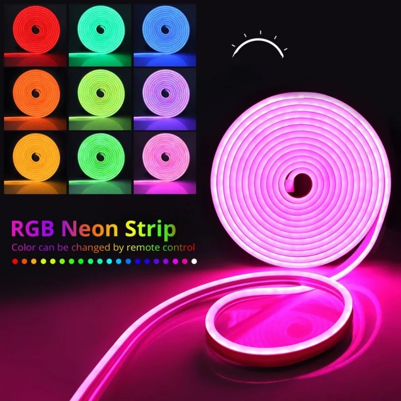 RGB Set Flexible Neon Light Strip New 12V Low Voltage LED Outdoor Waterproof Atmosphere Light For Advertising Led Strip Lights