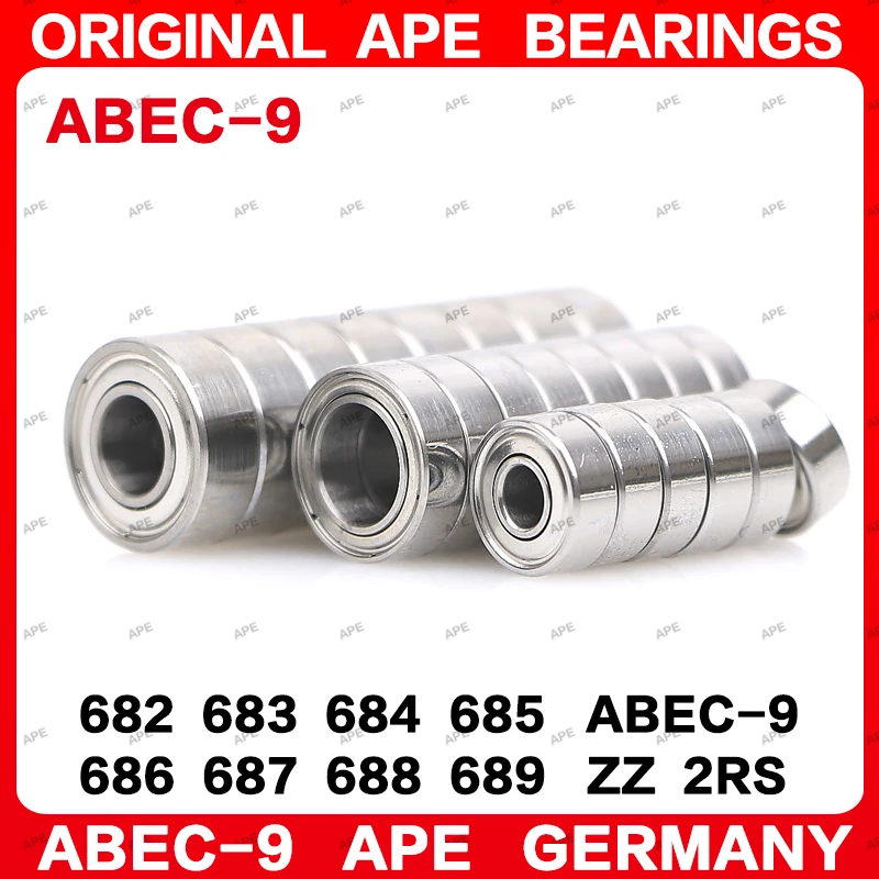 5/10pcs ABEC-9 Bearing 681XZZ 682ZZ 683ZZ 684ZZ 685ZZ 686ZZ 687ZZ 688ZZ 689ZZ -2Z -2RS Precision Ball Bearings