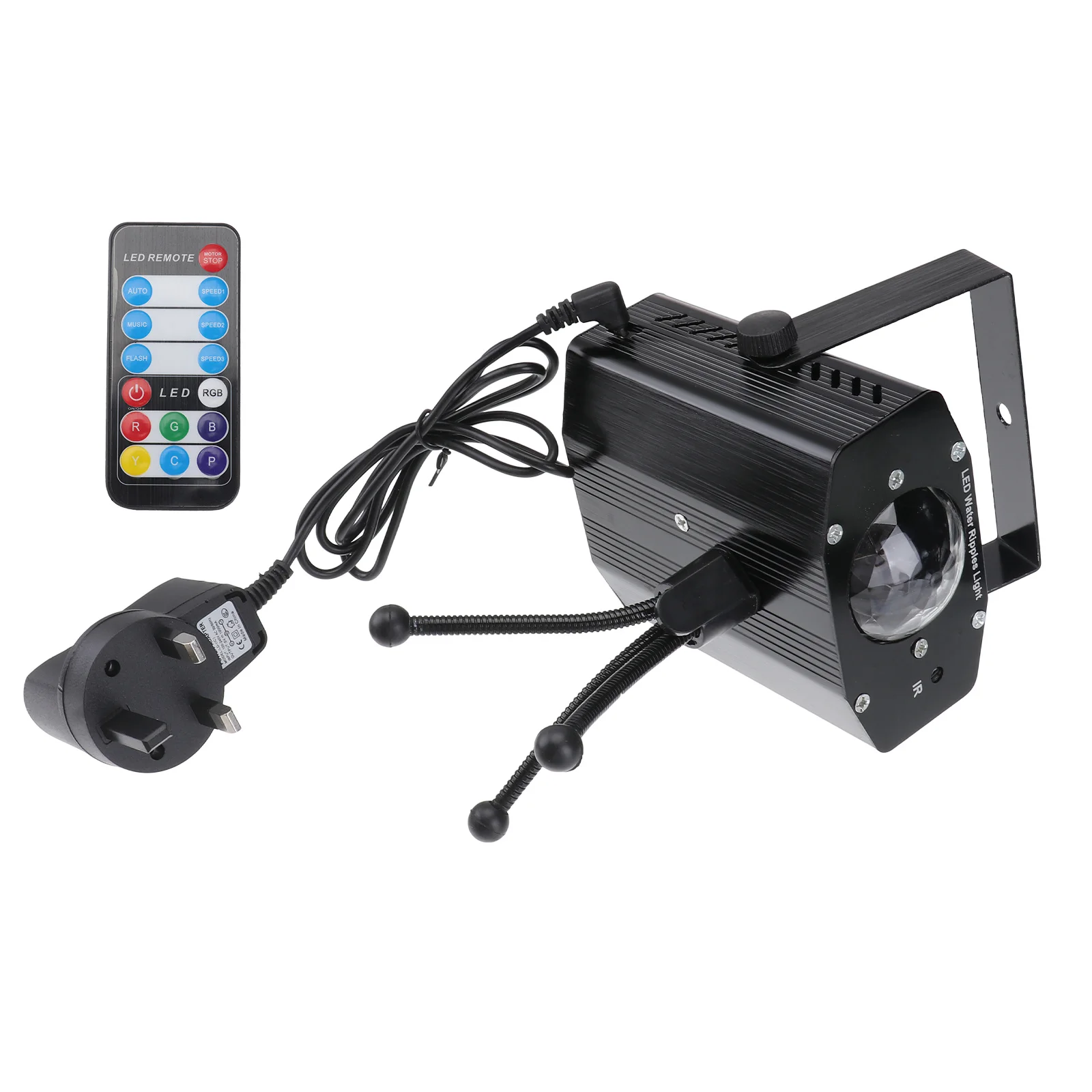 

Rgb 7-цветный светодиодный шаровой светильник с водной рябью, вращающийся звук, активированный дискотеком, диджей, вечеринкой, сценическое освещение, кристаллический стробоскоп, эффект