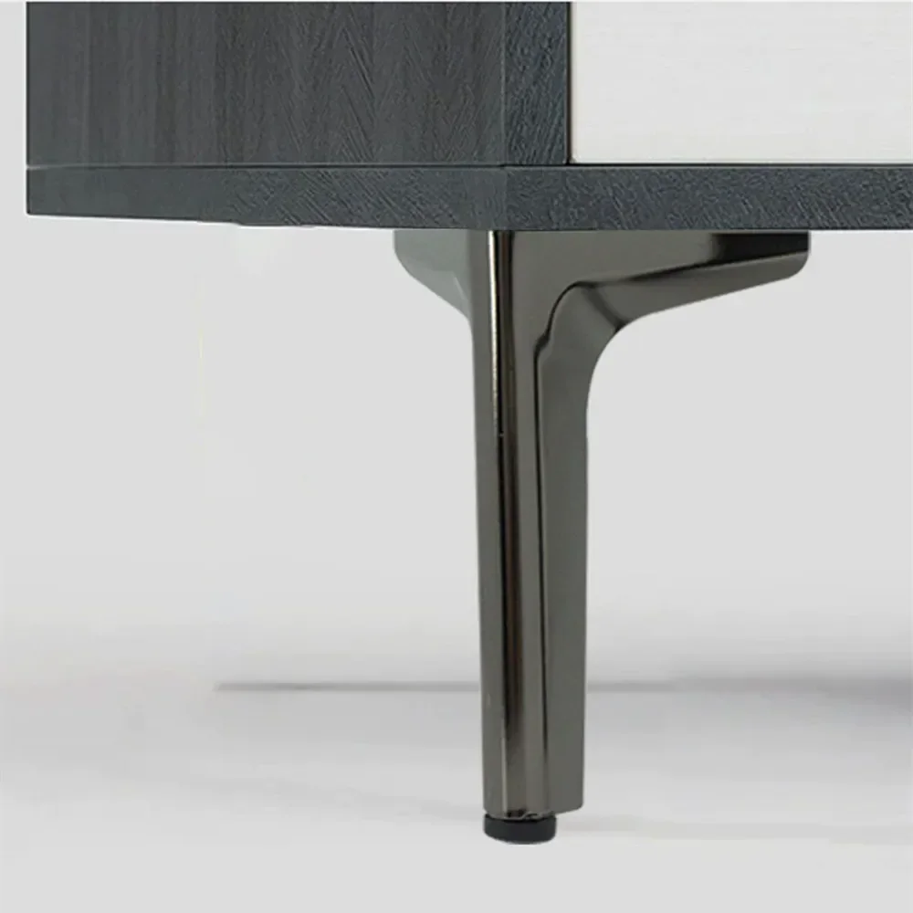 4Pcs Metal Foot Cabinet Bedside Table Slanted Leg Three-pronged Right-angle Furniture Legs Coffee Table Support Leg